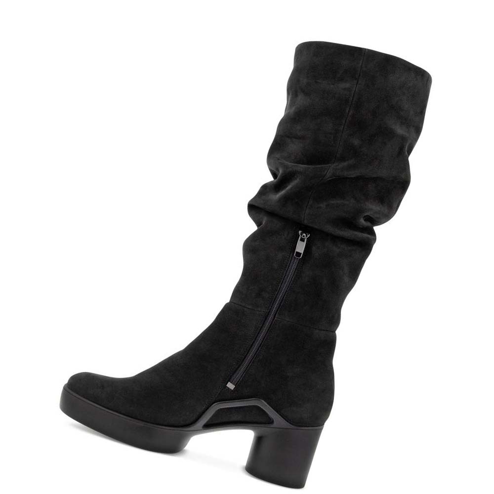 Women's Ecco Shape Sculpted Motion 35 Slouch Boots Black | Canada 34TCE